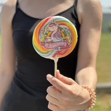 Unikornis nyalóka 140g szivárvány