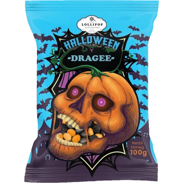 Halloween 100g Drazsécukorka