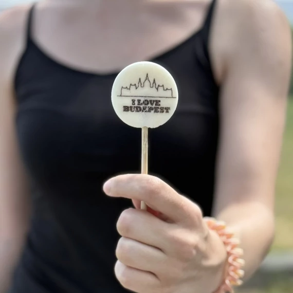 I LOVE BUDAPEST nyalóka fehér  20g 