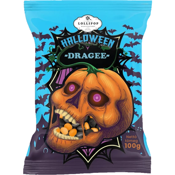 Halloween 100g Drazsécukorka