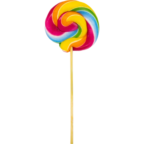 CUKORMENTES nyalóka 50g szivárvány 