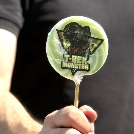 TLM T-Rex  hurrikán nyalóka cola ízű 50g 